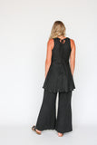 Fair Call short dress - black linen