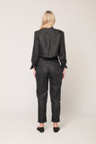 Iris trousers - black linen