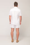 Cirrus men's shorts - white linen