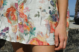 Dang men's shirt - watercolour floral linen