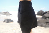 No Biggie skirt - black linen
